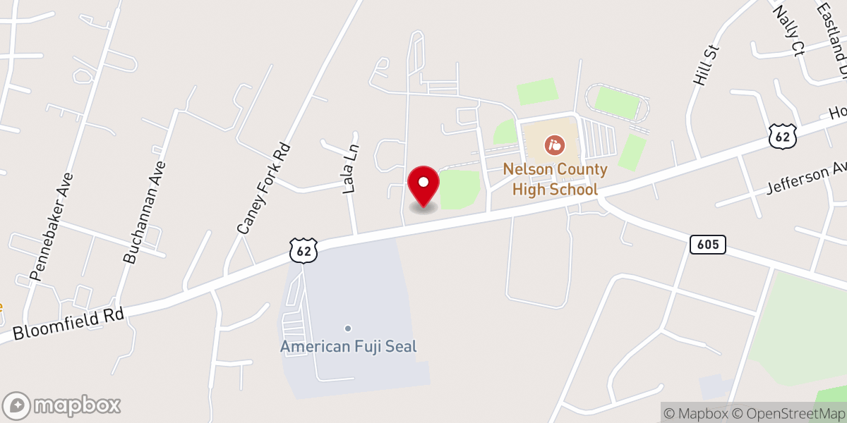 Map showing location of Agape Christian Fellowship