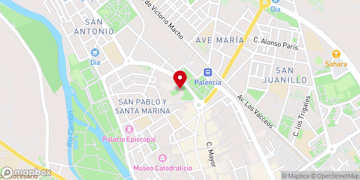 Map showing location of Convento de San Pablo