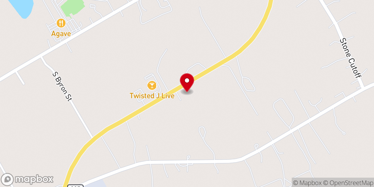 Map showing location of Church of the Nazarene