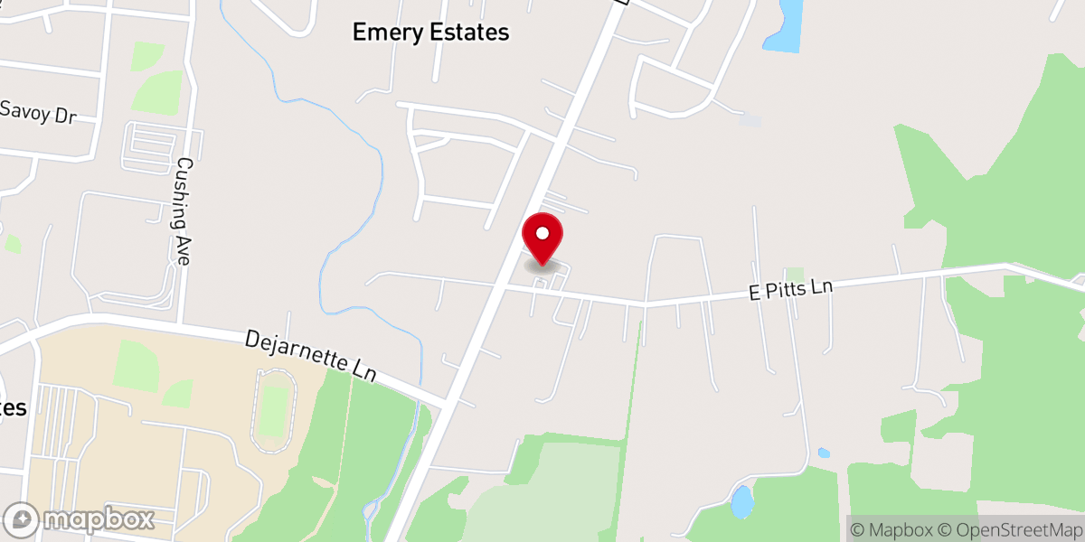 Map showing location of Bethlehem Church of Christ