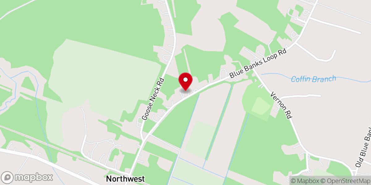 Map showing location of Perkinsville Missionary Baptist Church