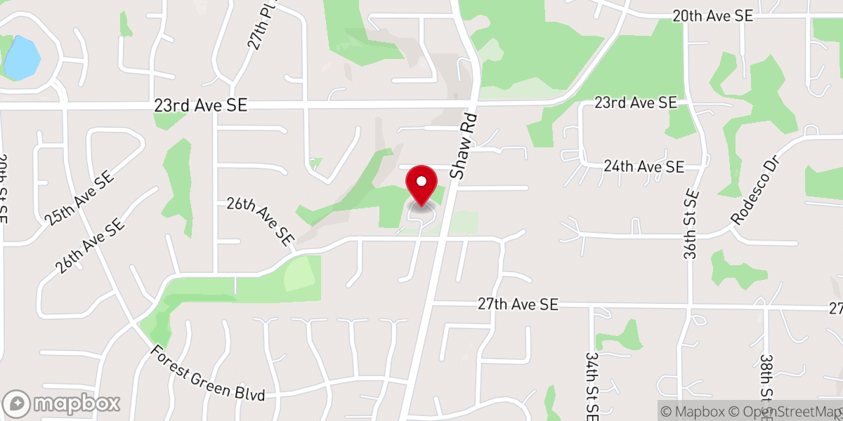 Map showing location of Celebration Lutheran Church