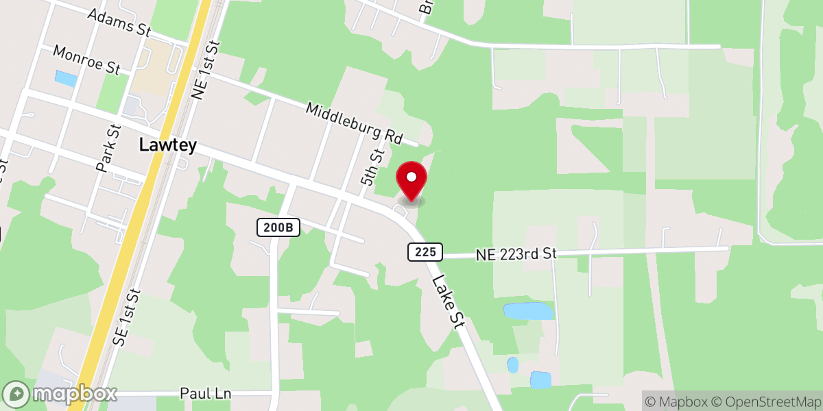 Map showing location of Mt Zion Ame Church
