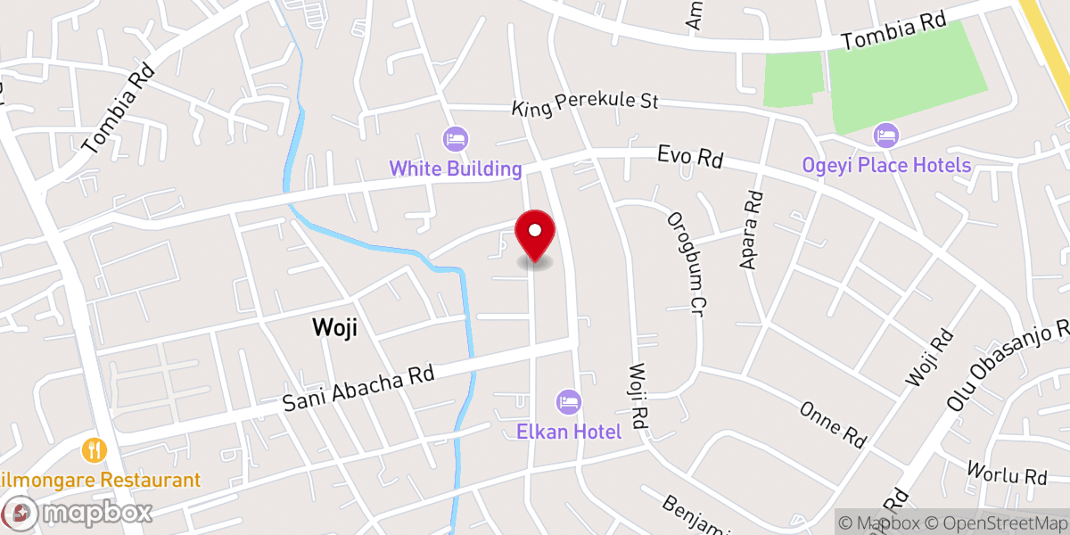 Map showing location of Potter's House Baptist Church