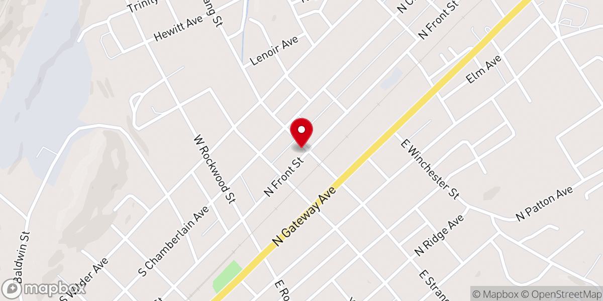 Map showing location of Rockwood Ministerial Association