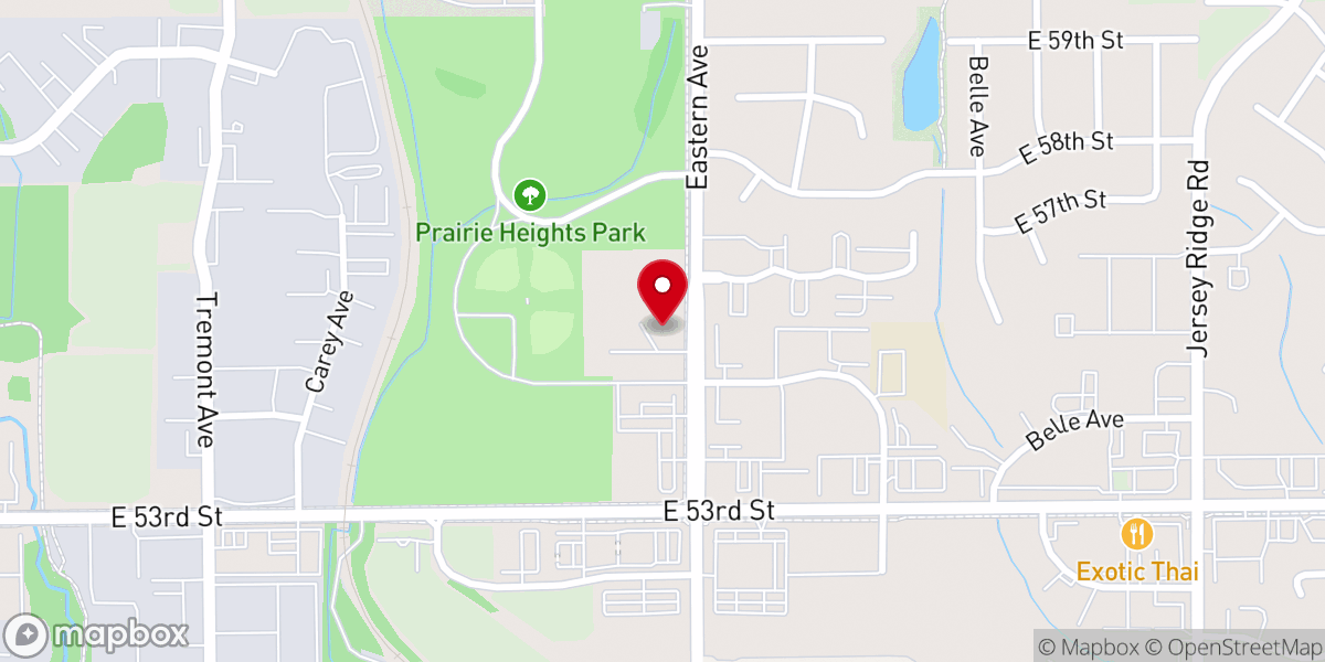 Map showing location of Quad City Chinese Christian Church