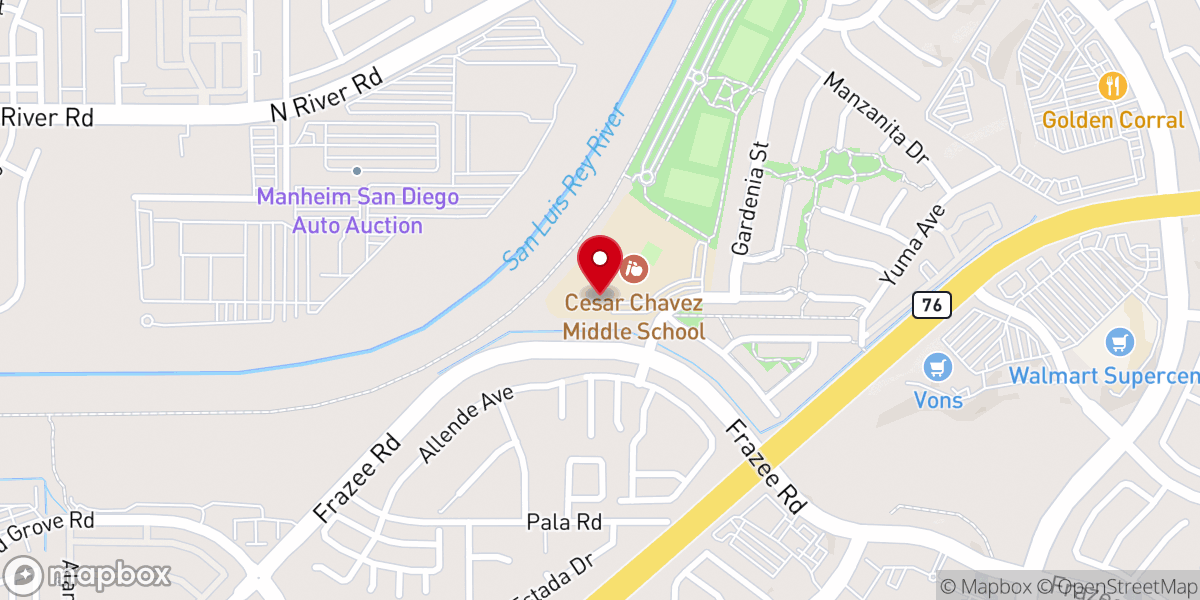 Map showing location of Life Point Church