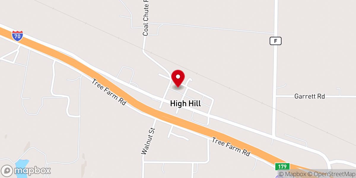 Map showing location of St John's United Church-Christ