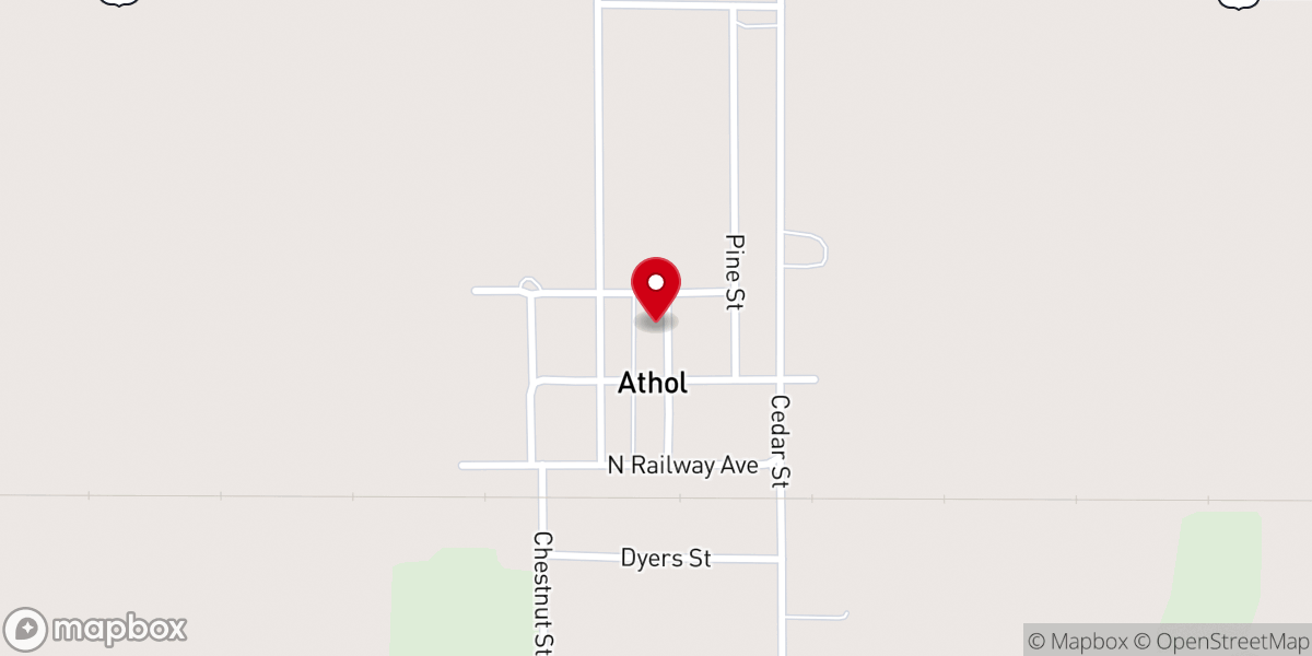 Map showing location of First Congregational Church