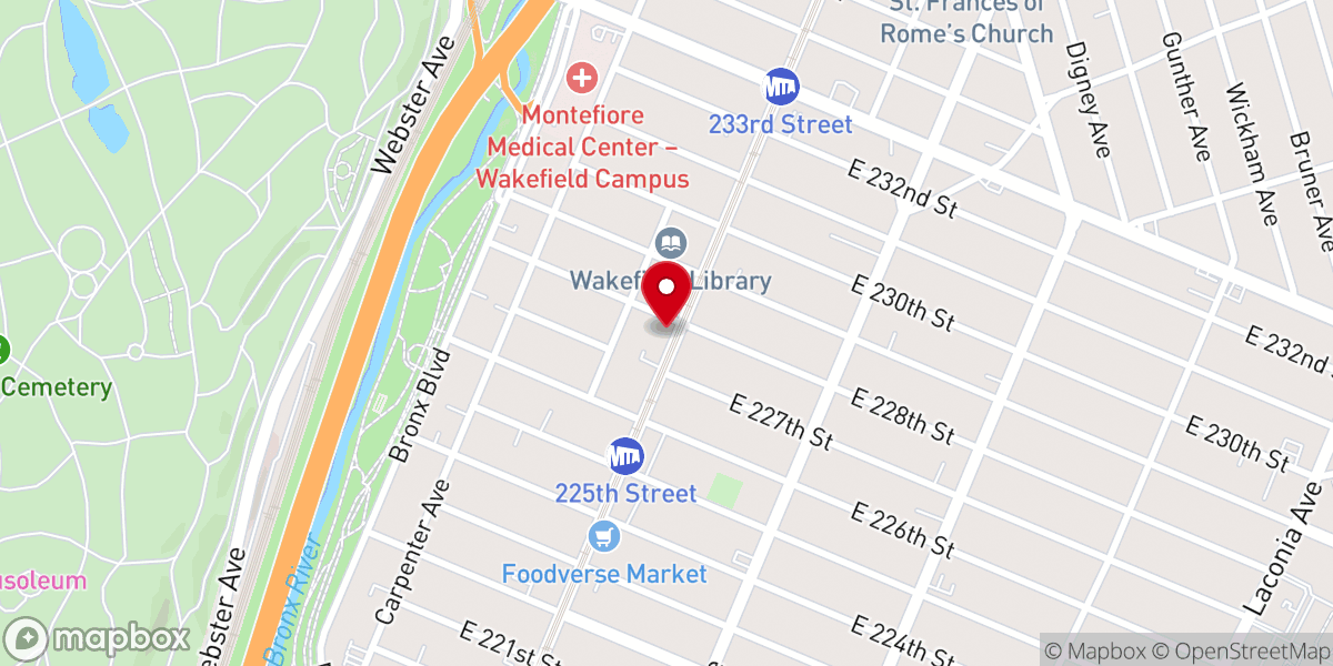 Map showing location of Visionary Pursuits Fellowship