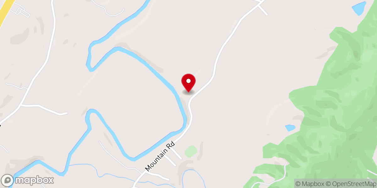 Map showing location of Hinds Creek Baptist Church