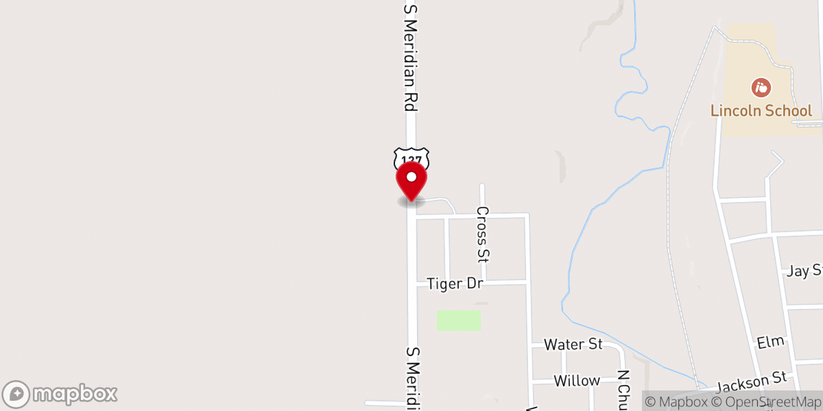 Map showing location of Thornhill Baptist Church