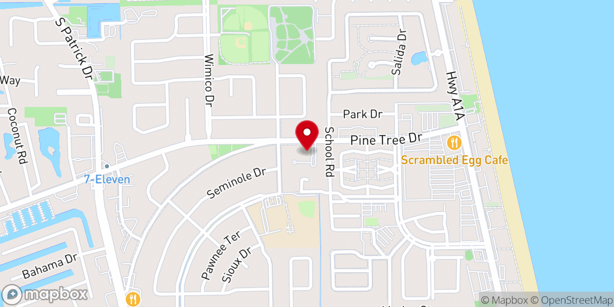 Map showing location of Ascension Lutheran Church