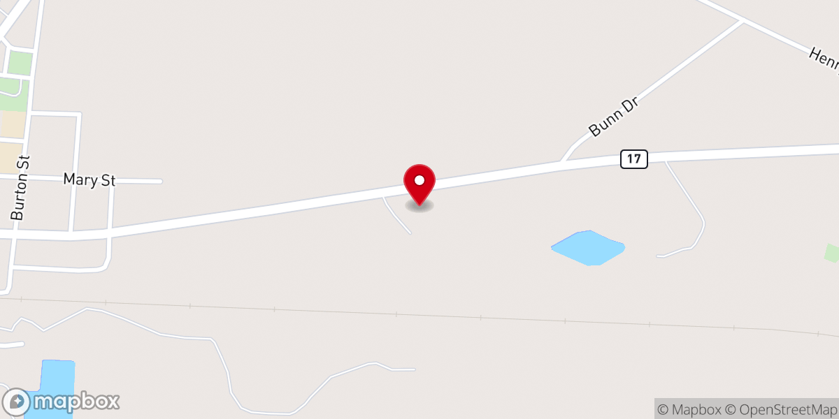Map showing location of Faith Baptist Church