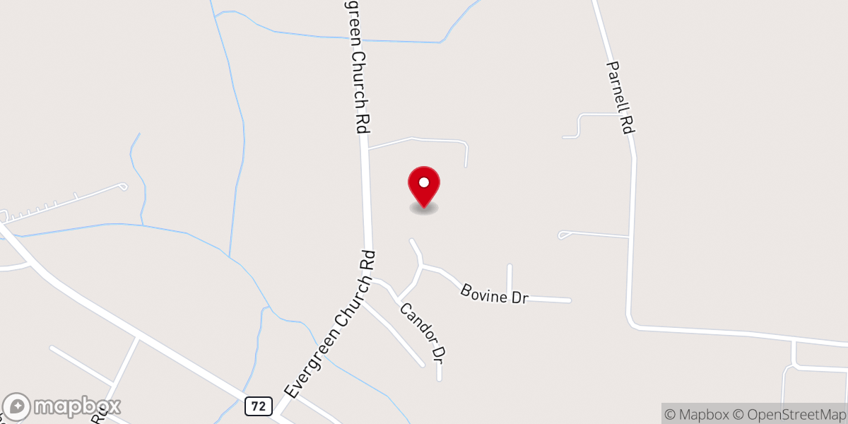 Map showing location of Rockhill Missionary Baptist Church Inc