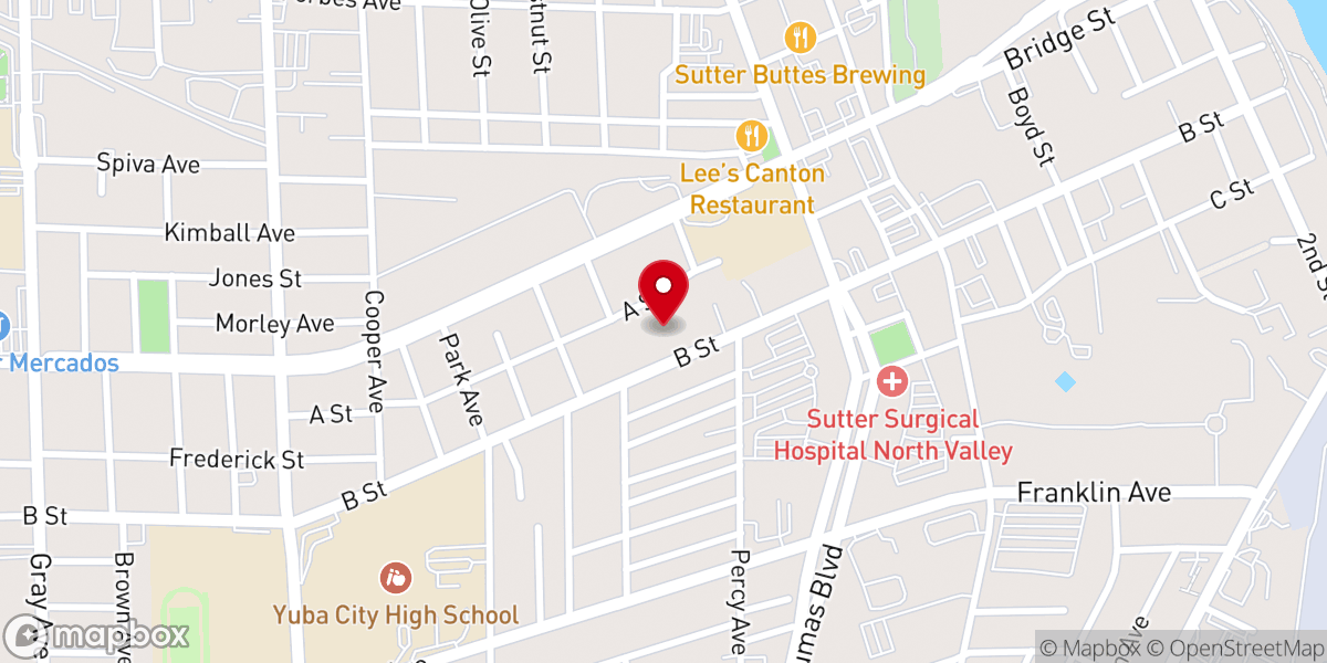 Map showing location of Hmong Alliance Church