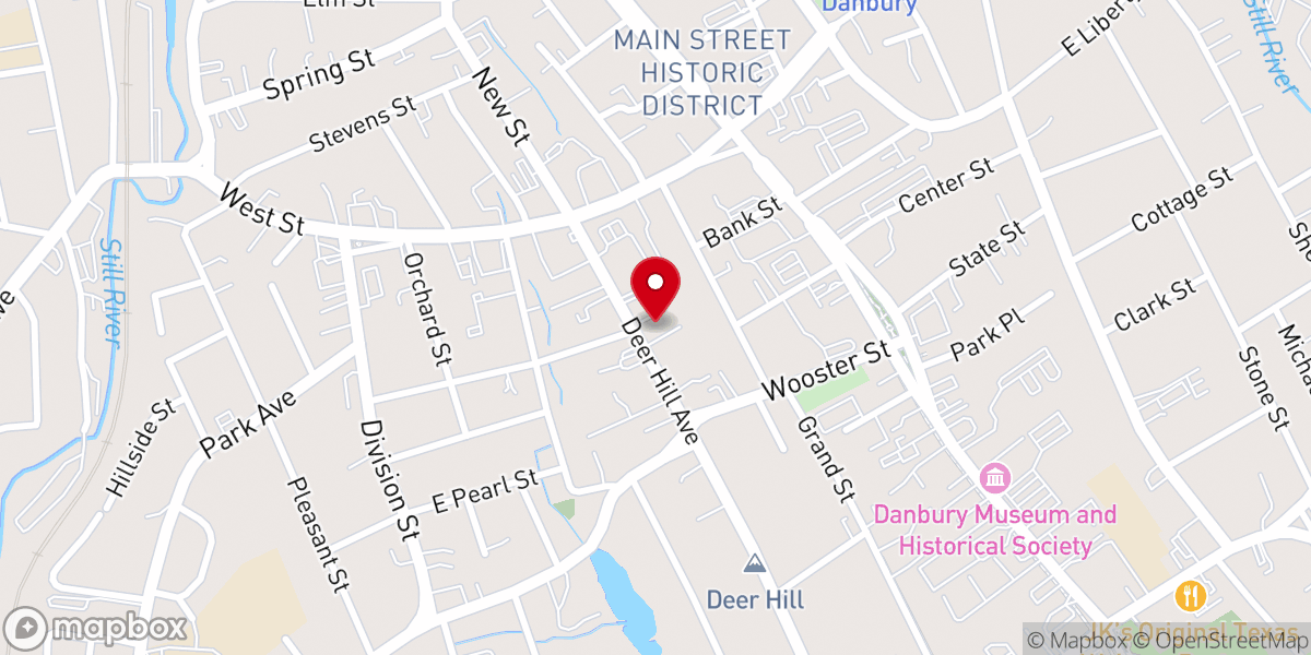 Map showing location of Pentecostals Of Dnabury