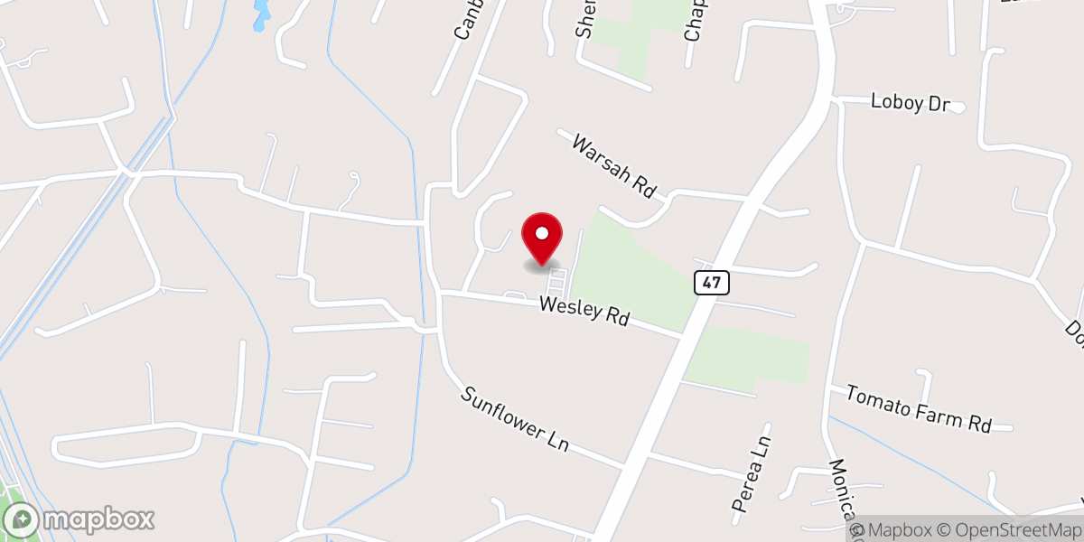 Map showing location of Peralta Methodist Church