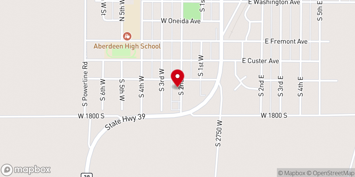Map showing location of Calvary Community Church