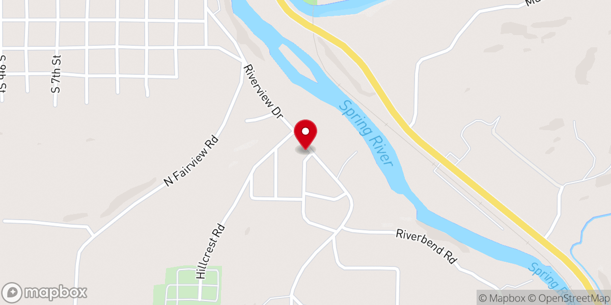 Map showing location of Lasseter Access to Spring River
