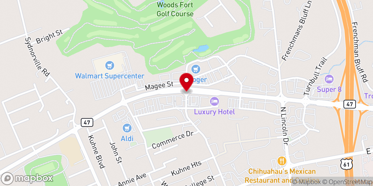 Map showing location of LifePointe Christian Church