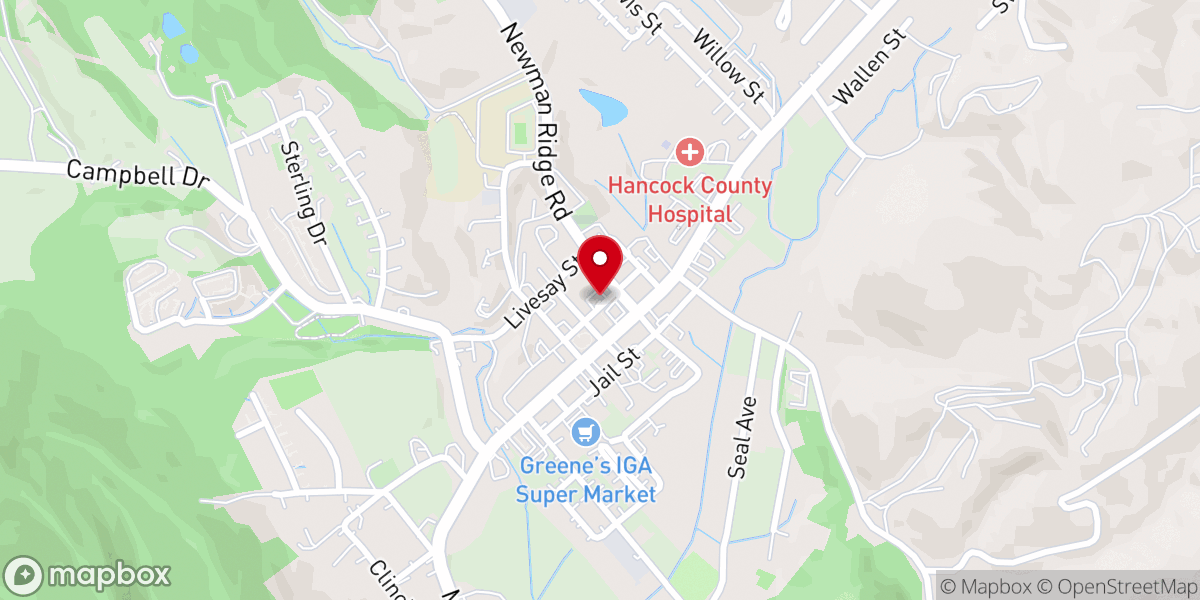 Map showing location of Cedar Grove Church
