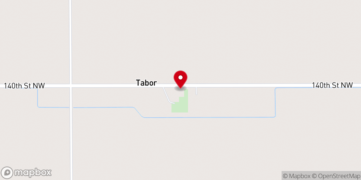 Map showing location of Holy Trinity Catholic Church