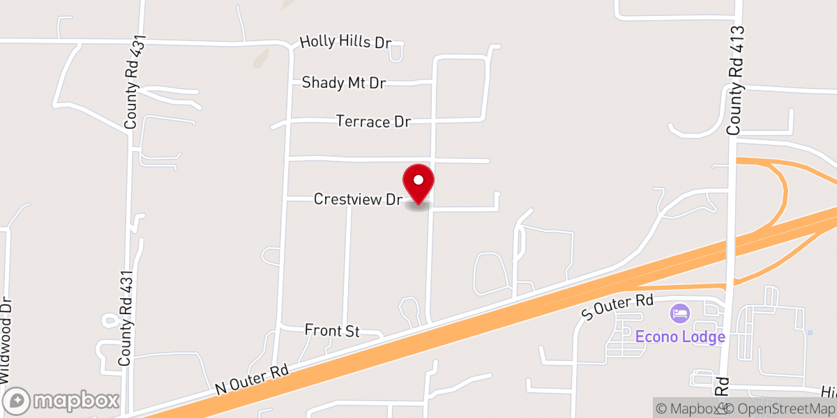 Map showing location of Apostolic Pentecostal Church