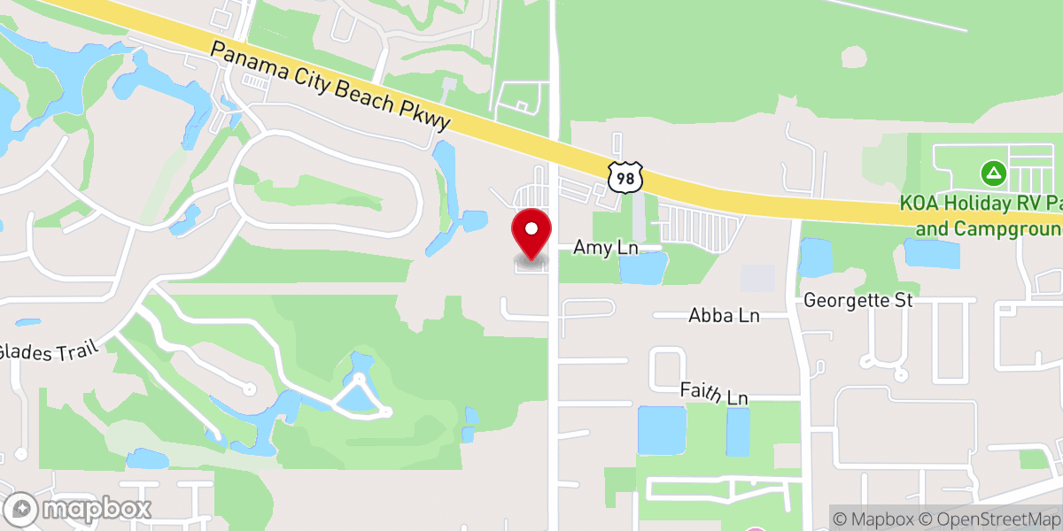 Map showing location of St Bernadette John Lee Outreach Center