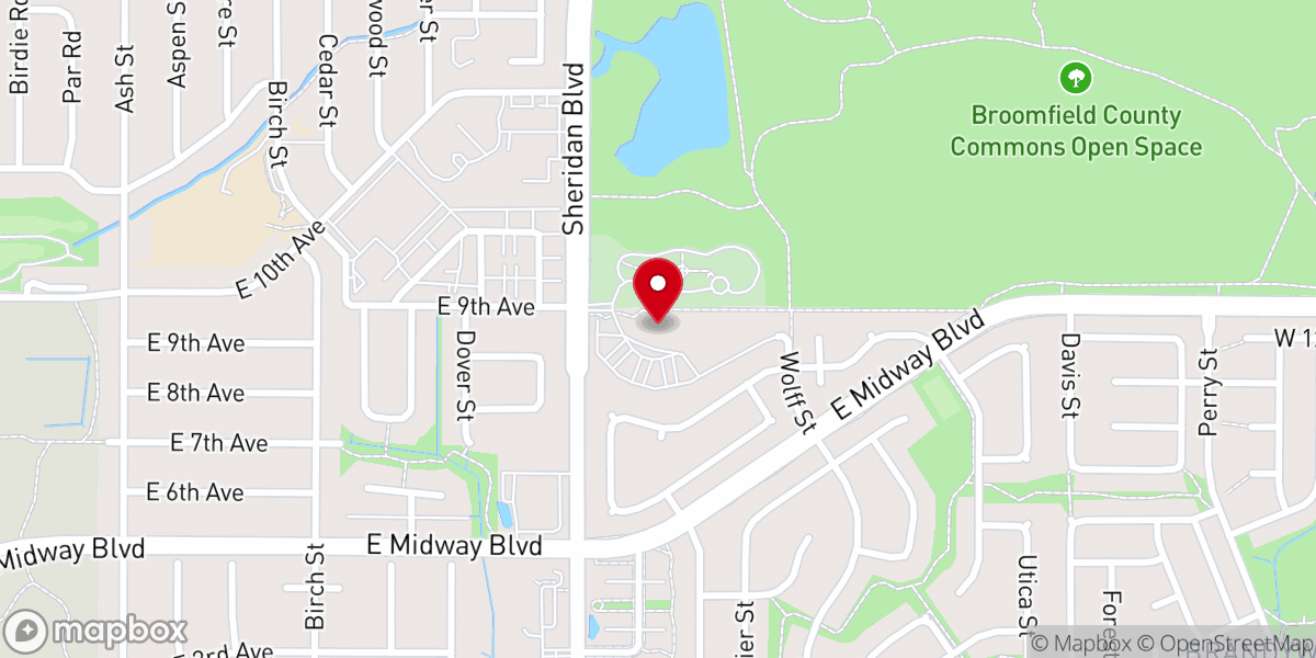 Map showing location of Calvary Church