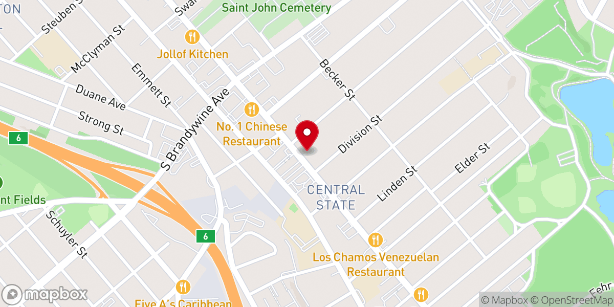 Map showing location of St Luke's Catholic Church