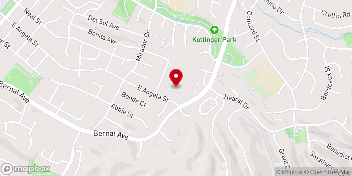 Map showing location of St. Augustine Catholic Church