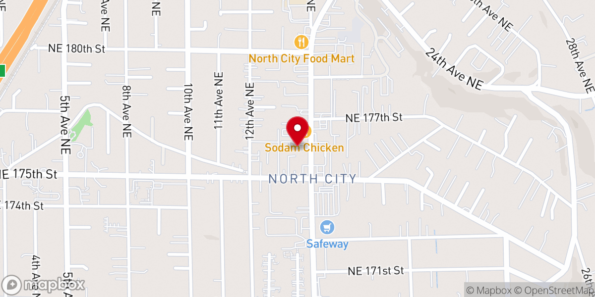 Map showing location of Bethel Lutheran Church-Shoreline