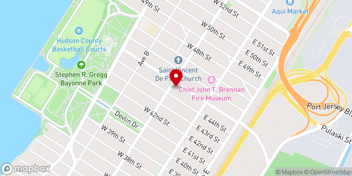 Map showing location of Mission Caleb New Jersey Conference