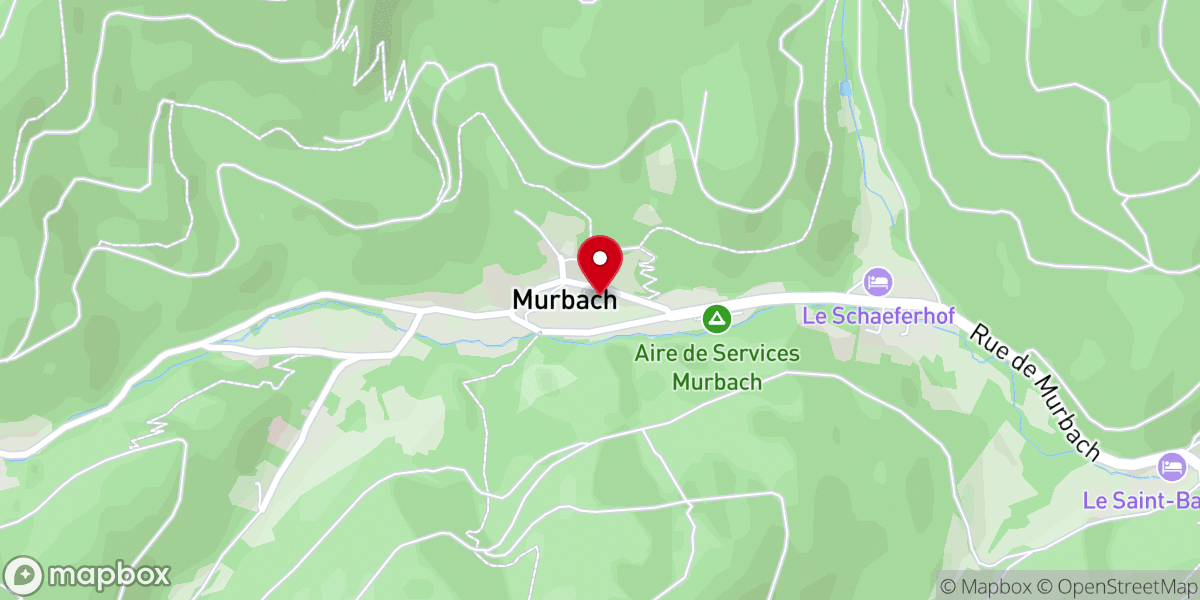 Map showing location of Abbaye de Murbach