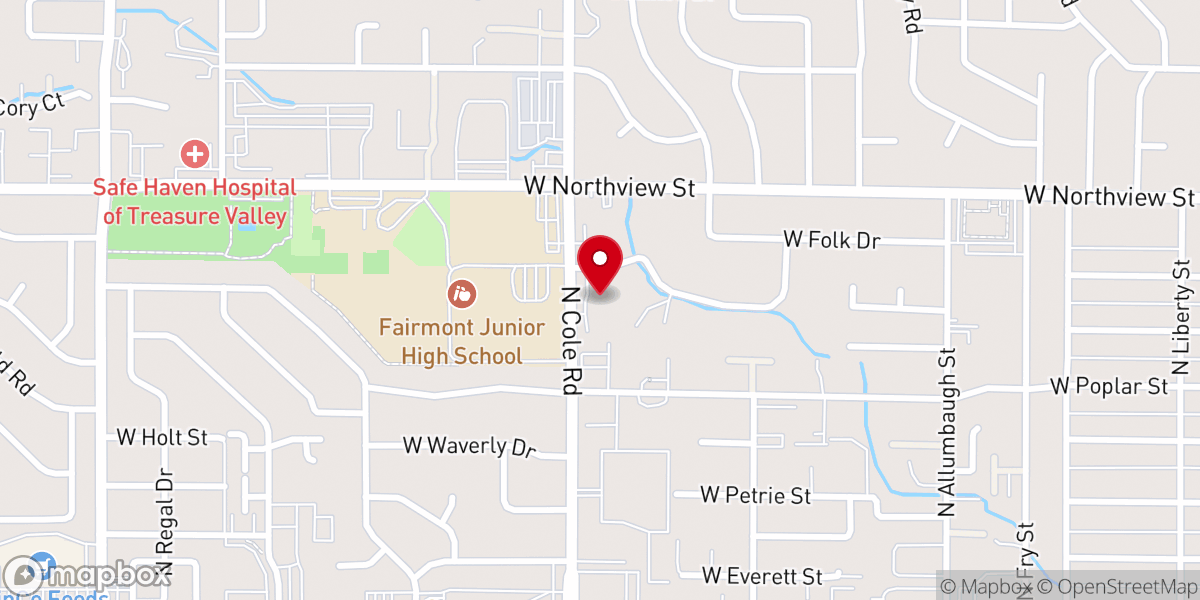 Map showing location of St Stephen's Episcopal Church