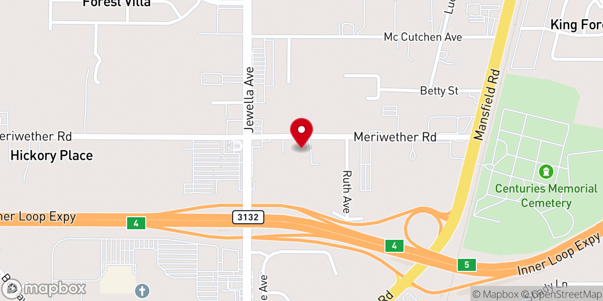 Map showing location of The Word and Worship Church – Shreveport, LA