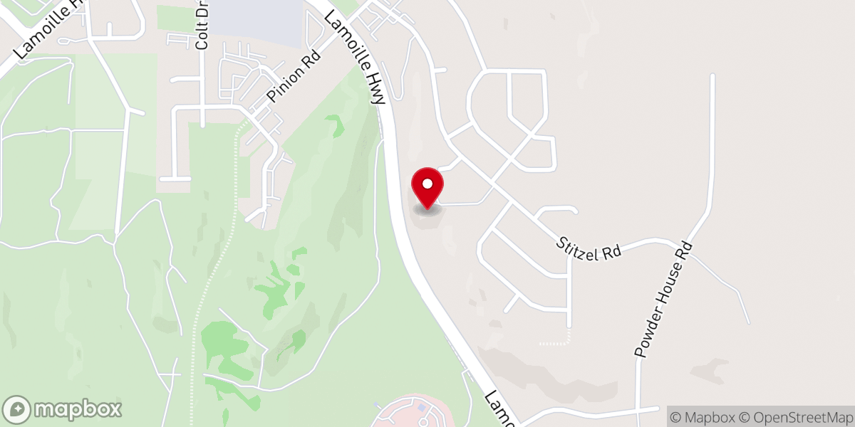 Map showing location of Faith Evangelical Lutheran Church