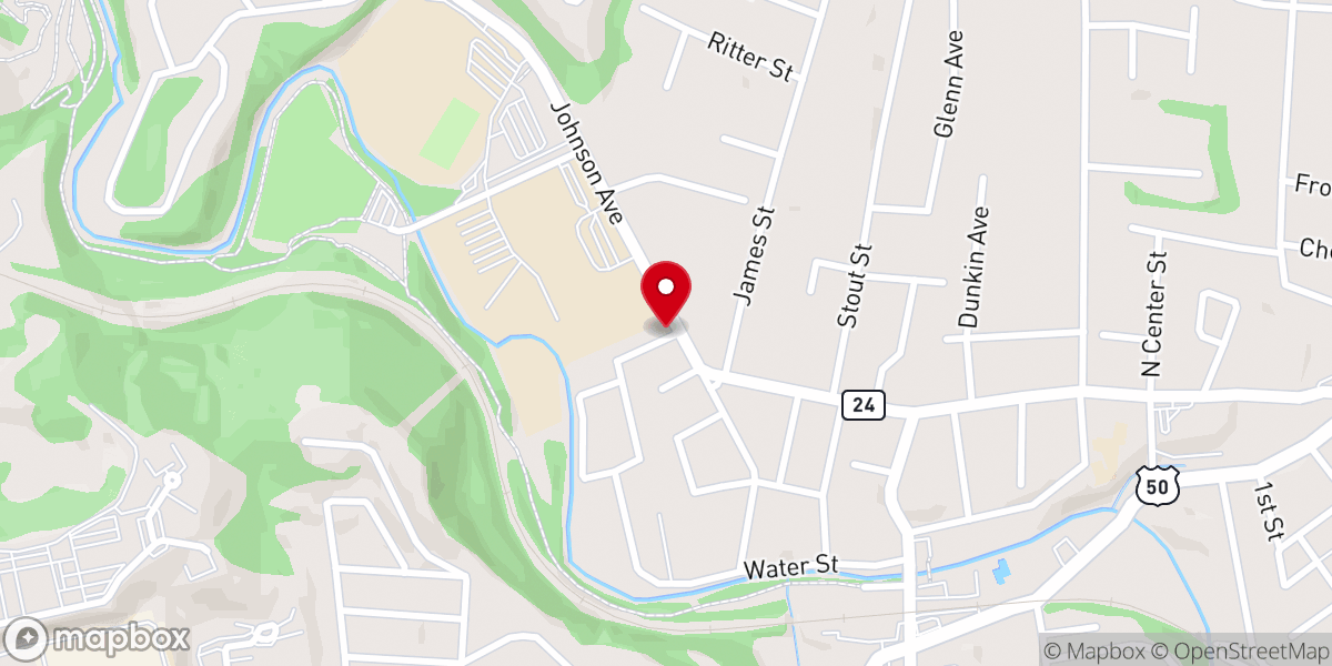 Map showing location of Johnson Avenue United Methodist