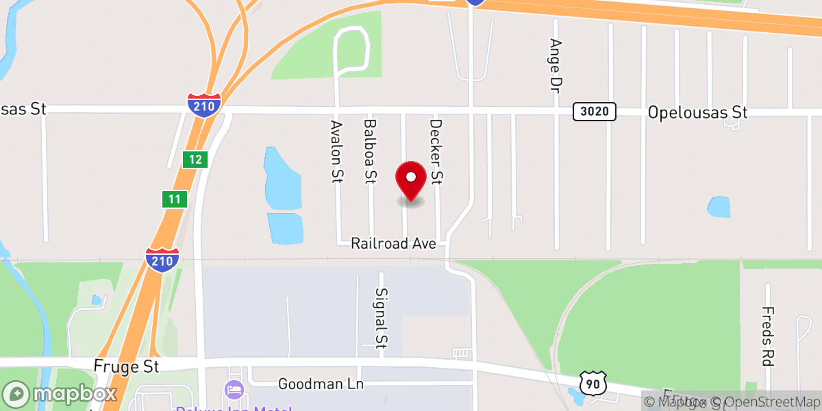 Map showing location of St Luke Missionary Baptist Church