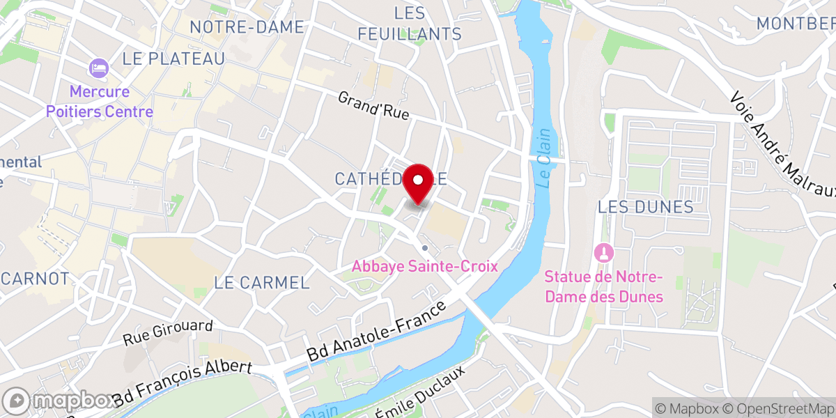 Map showing location of Association diocésaine de Poitiers