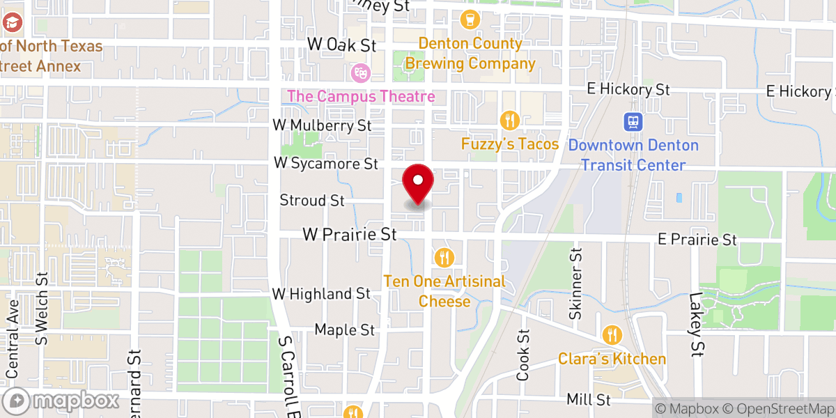 Map showing location of Ultimate Life Church