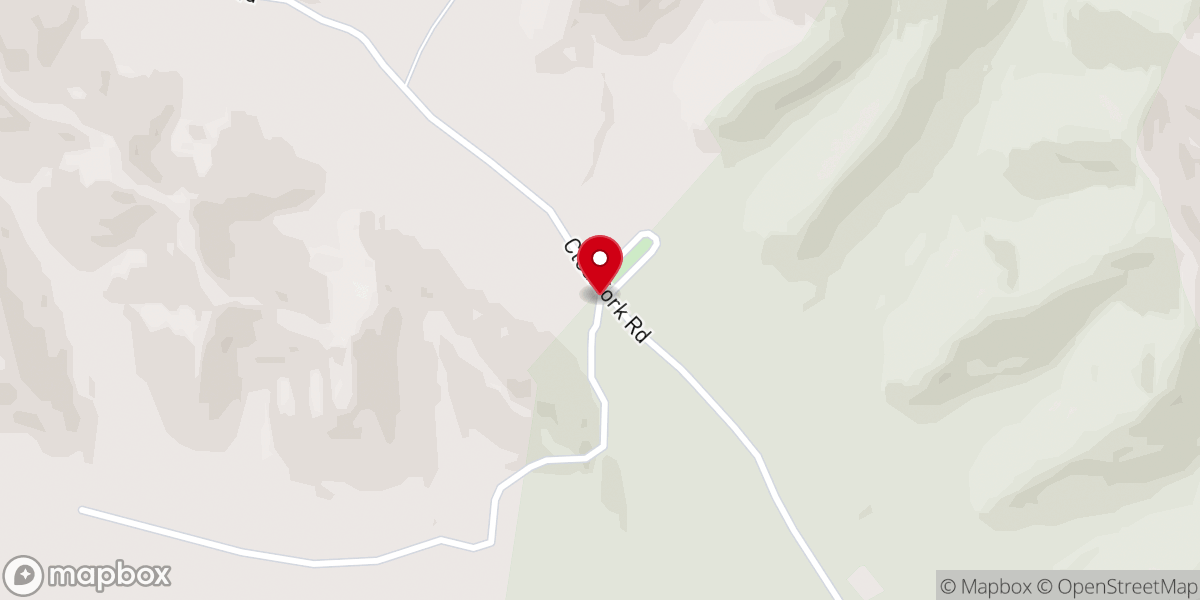 Map showing location of Sardis Church