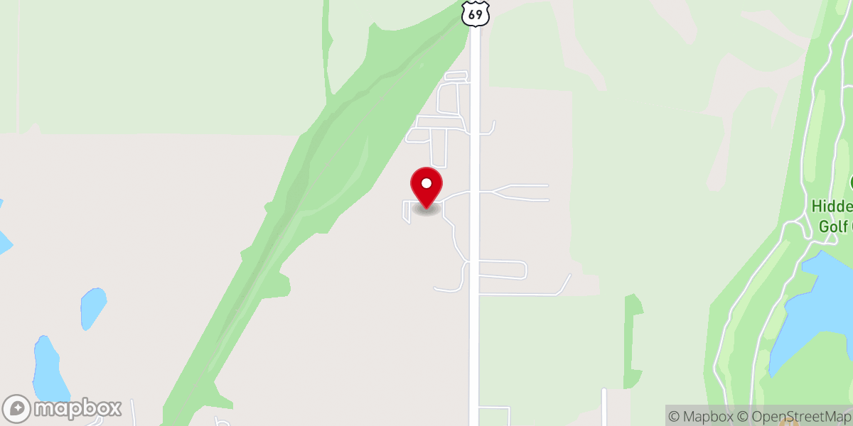 Map showing location of Lawson Baptist church