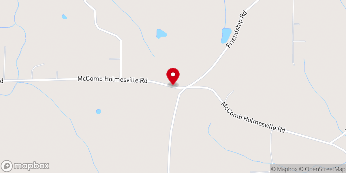 Map showing location of Little Rock Mssnry Baptist Church