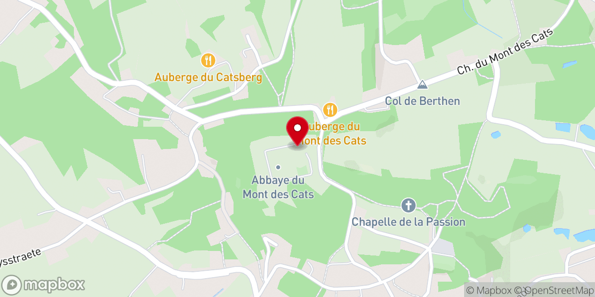 Map showing location of Abbaye Sainte-Marie du Mont-des-Cats