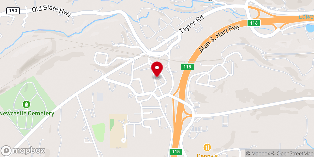 Map showing location of Newcastle Community Association