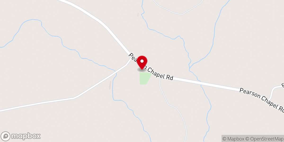 Map showing location of Pearson Chapel AME Church
