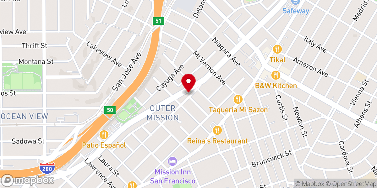 Map showing location of Addis Kidan Church
