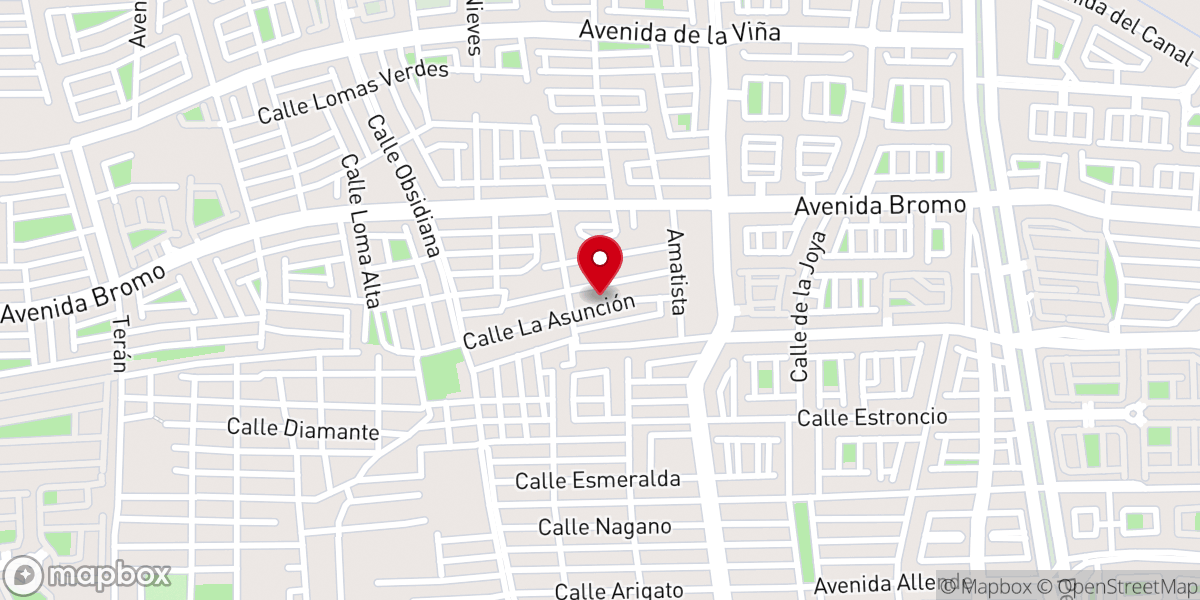 Map showing location of Capilla de la Asunción